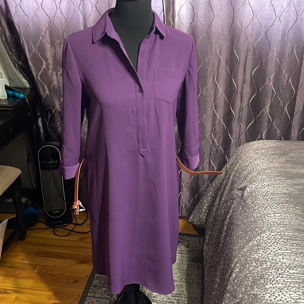 Sharp purple dress